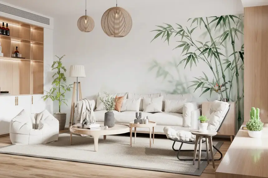 Serene Bamboo Murals Wall Mural