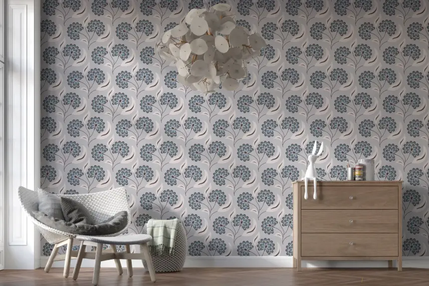 Serene Blooms Wallpaper