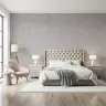 Elegant Grey Floral Motif Patterned Wallpaper 7