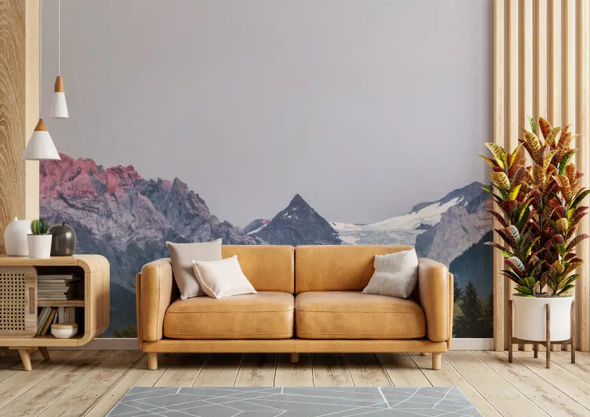 Serene Mountain Majesty Wall Mural