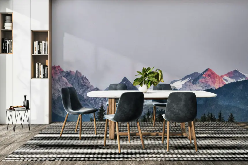 Serene Mountain Majesty Wall Mural