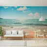 Photorealistic Sunny Coastal Beach Wall Mural 8