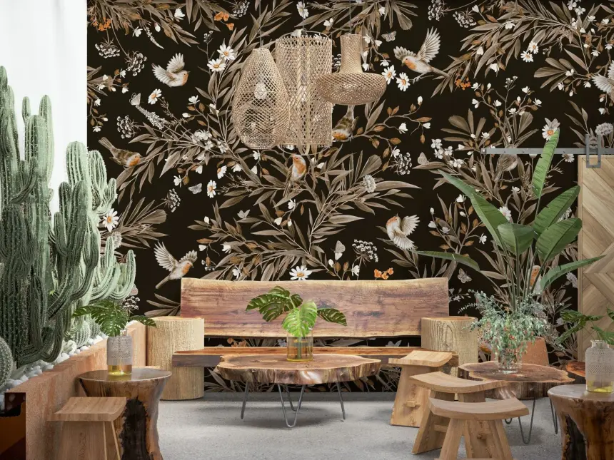 Serene Songbirds Wall Mural