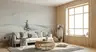 Monochromatic Snowy Hills Lone Tree Wall Mural 7