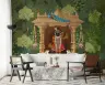 Pichwai Shrinathji Forest Wall Mural 6