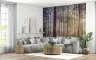 Misty Pine Forest Sunlight Wall Mural 7