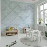 Light Blue Geometric Square Wallpaper 8