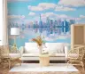 Modern City Skyline Reflection Wall Mural 7