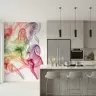 Vibrant Abstract Smoke Swirls Wall Mural 7