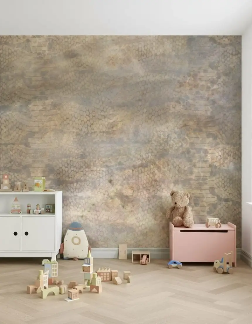 Snakeskin - Gold Wall Mural
