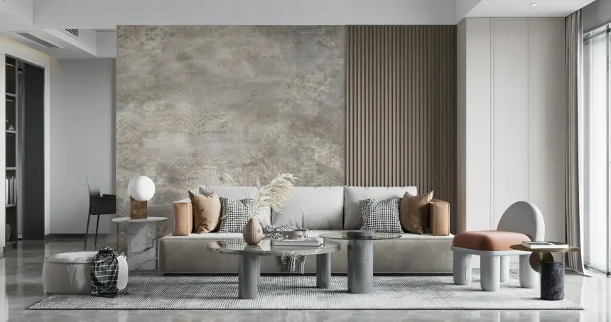 Snakeskin - Silver Wall Mural