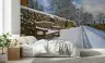 Snowy Countryside Lane Wall Mural 7