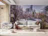 Central Park Winter Skyline Wall Mural 7