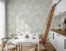 Subtle Floral Bloom Wallpaper in Sage Green and Cream 6
