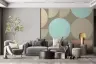 Contemporary Pastel Geometric Circles Wall Mural 7