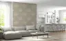 Mughal Floral Pattern Wallpaper with Peach and Sage 8