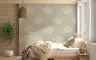 Mughal Floral Pattern Wallpaper with Peach and Sage 6