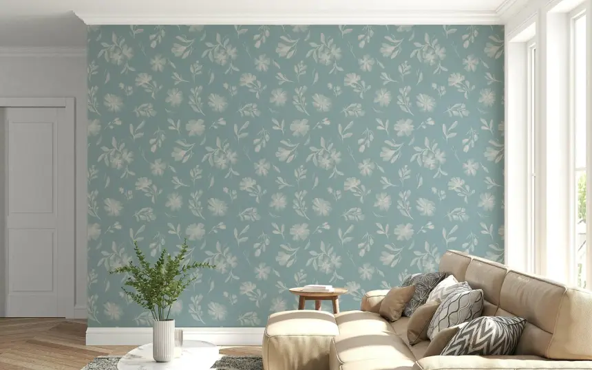 Soft Floral Whisper Wallpaper