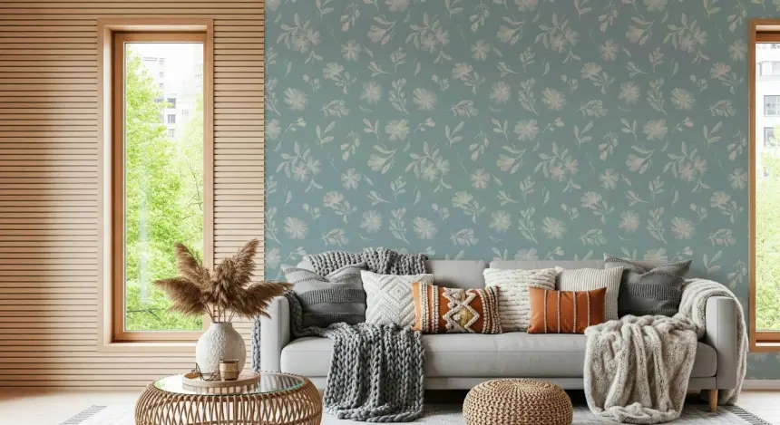 Soft Floral Whisper Wallpaper