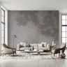 Ethereal Leaf Shadow Grey Wallpaper 6