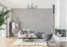 Delicate Taupe Floral Pattern Wallpaper 7