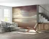 Expansive Coastal Horizon Wall Mural with Cloudy Sky 7