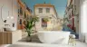 Charming European Cobblestone Street Wall Mural 8
