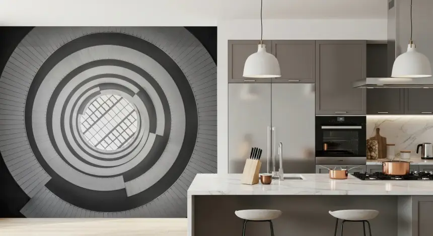 Spiral Ascent Wall Mural
