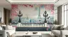 Romantic Paris Cityscape Wall Mural with Cherry Blossoms 7