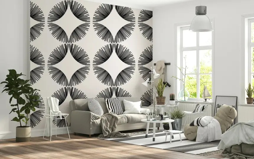 Starburst Deco Wallpaper
