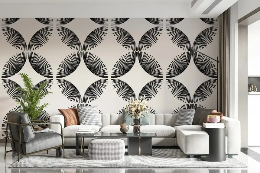Starburst Deco Wallpaper