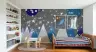 Starry Mountain Peaks Kids' Room Wallpaper 6