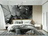 Monochromatic Suspension Bridge Architectural Wall Mural 8