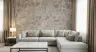 Rustic Irregular Grey Beige Stone Masonry Wallpaper Mural 6