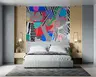 Dynamic Memphis Style Geometric Collage Wallpaper 7