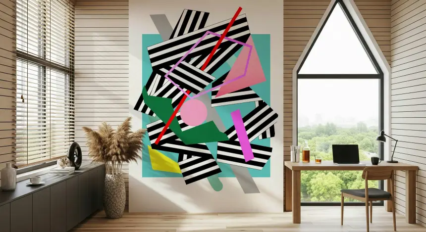 Stripped Chaos Wall Mural
