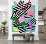 Geometric Chaos Abstract Wall Mural 6