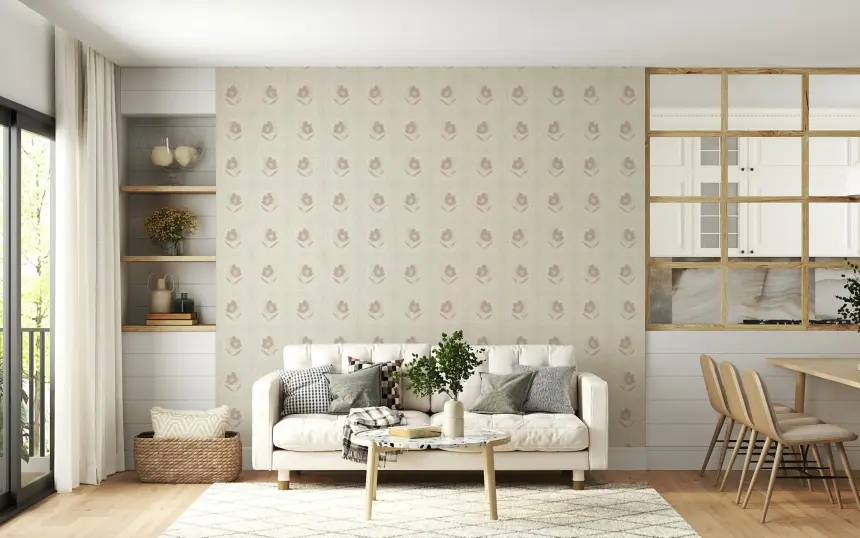 Subtle Floral Serenity Wallpaper