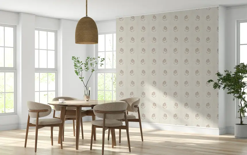 Subtle Floral Serenity Wallpaper