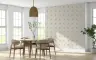 Graceful Beige Floral Motif Wallpaper 8