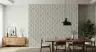 Contemporary Wavy Pattern Grey Wallpaper 8