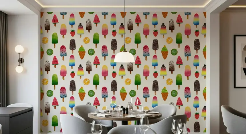 Summer Ice Pops Wallpaper