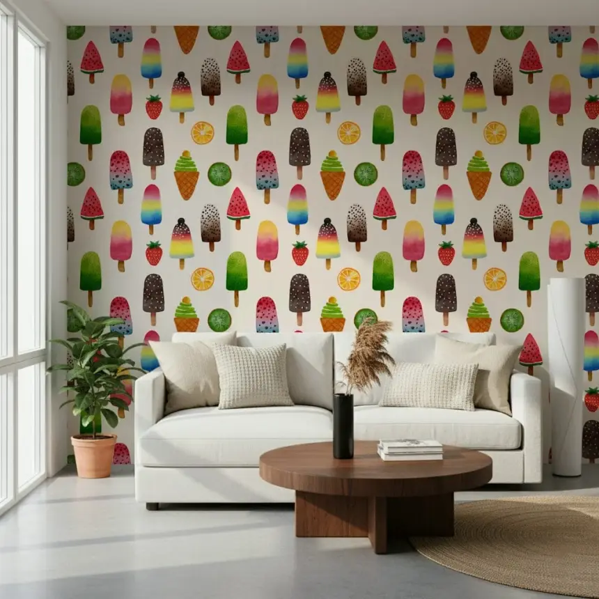 Summer Ice Pops Wallpaper
