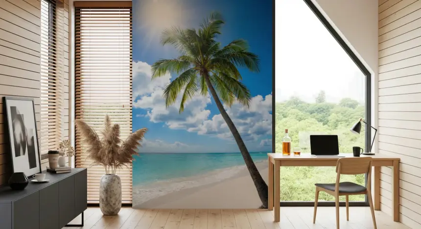 Sun-Kissed Palms Wall Mural