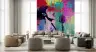 Dynamic Pop Art Singer Wall Mural 6