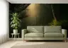 Mystical Sunlit Forest Wall Mural with Golden Rays 6