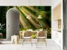Sunlit Forest Path Wall Mural 6