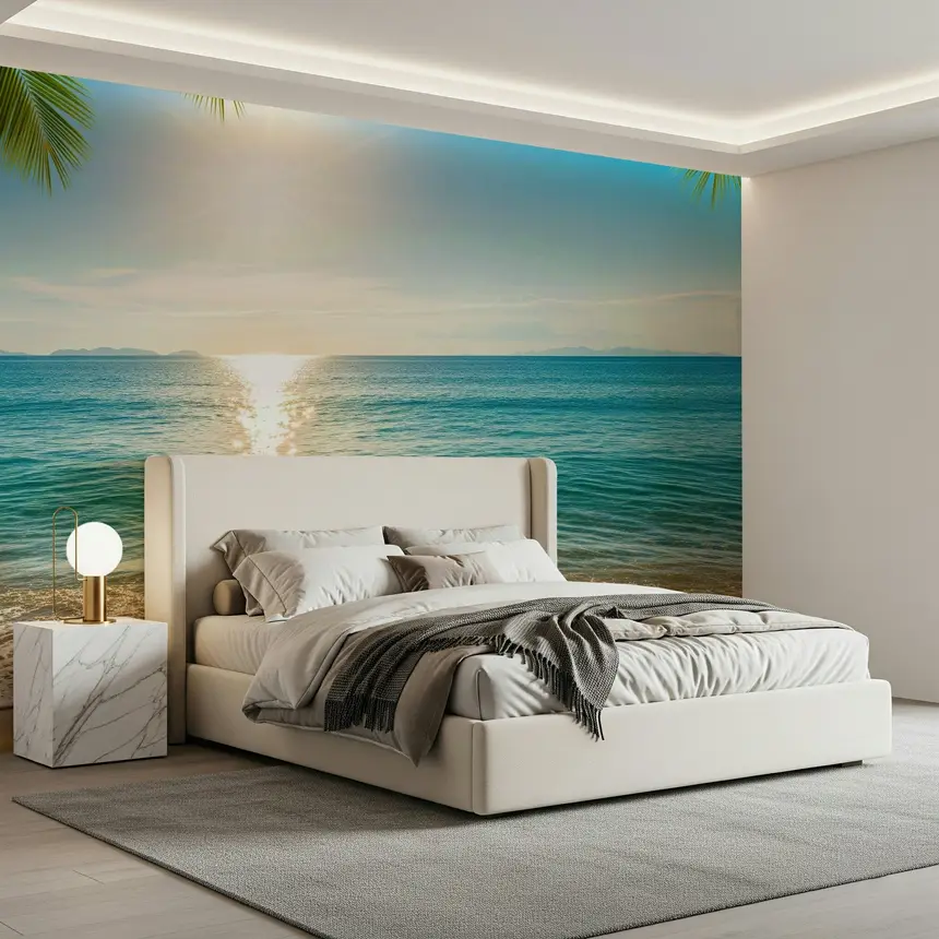Sunny Coastal Calm Wall Mural