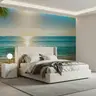 Tropical Beach Sunset Wall Mural 6