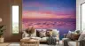 Magenta Violet Sunset Ocean Mirror Wallpaper Mural 8